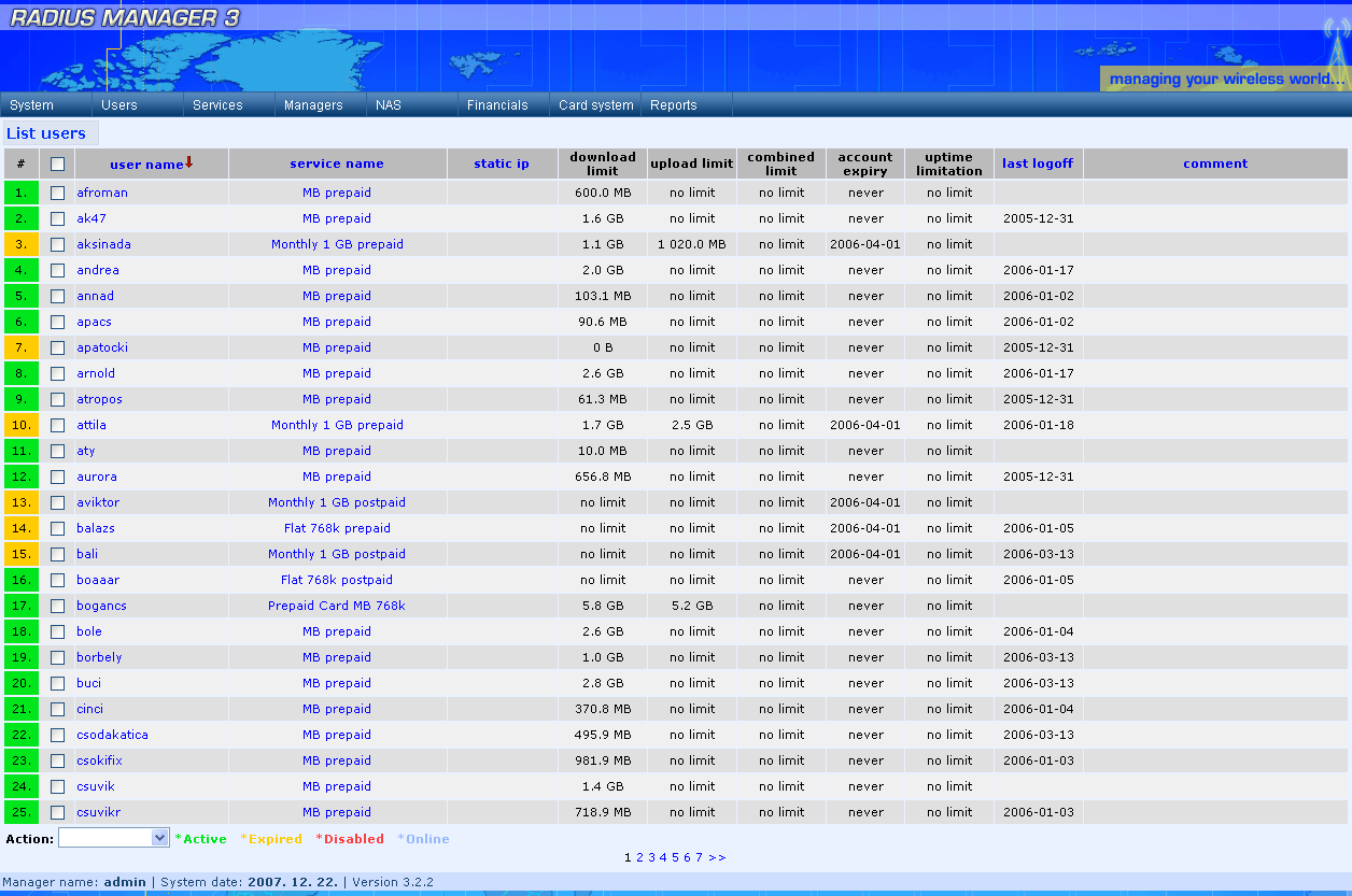 RadiusManager-CS RADIUS MANAGER YAZILIM LISANSI - CS SINIRSIZ KULLANICI