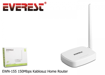 EVEREST-EWN-155 Everest EWN-155 Repeater+Access Point+Bridge 150Mbps Kablosuz Home Router