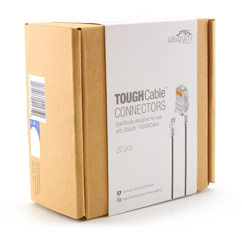 TC-GND Ubiquiti TOUGH Connectors Ground Metal Konnektör RJ-45 Topraklamalı 20 Adet Paket