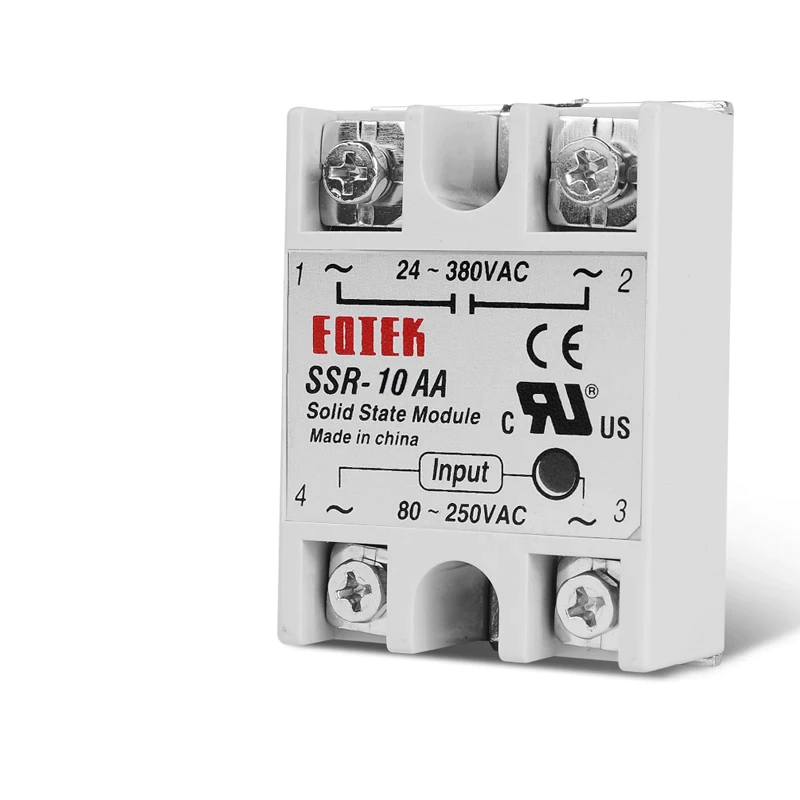 SSR-10AA SSR RÖLE SSR TEK FAZLI SOLİD STATE RÖLE 80-250V AC 10A