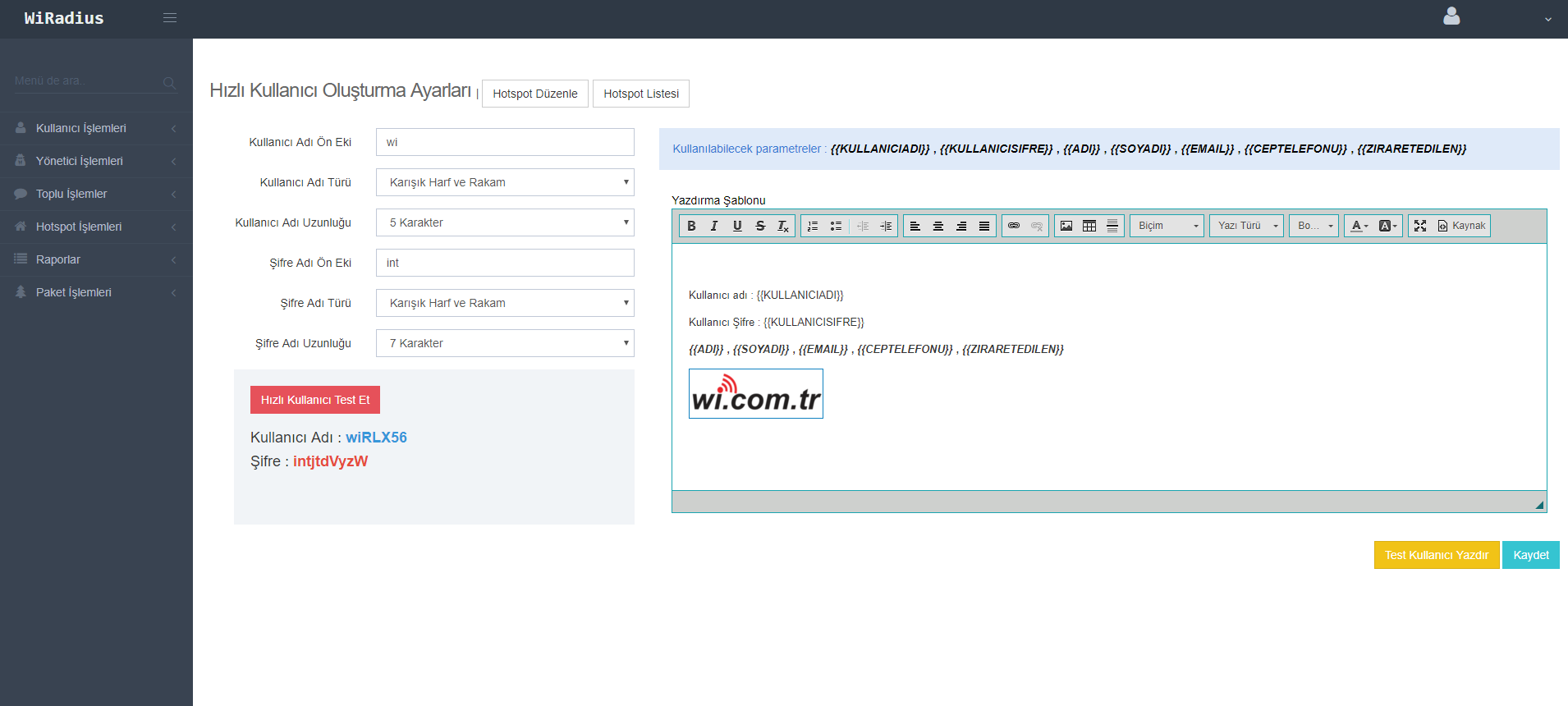 WIPOINT-50 50 ONLINE KULLANICI HOTSPOT VE LOGIN YONETIM / YILLIK
